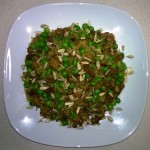 Arroz al curry con cerdo y ternera