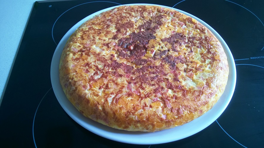 Receta de Tortilla de Calabaza con Jamón y Queso Receta de Tortilla de Calabaza con Jamón y Queso