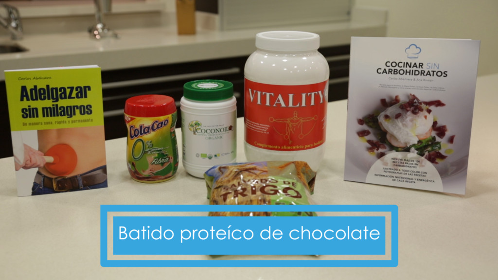 Batido de proteína con chcocolate Batido de proteína con chcocolate