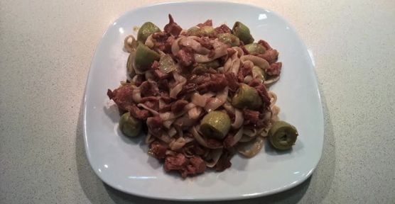 Fettuccine Slim Pasta con Costillas Barbacoa Fettuccine Slim Pasta con Costillas Barbacoa